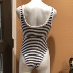 ZARA  strappy navy and white bodysuit Photo 4