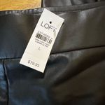 Loft NWT  faux leather pants large black Photo 3
