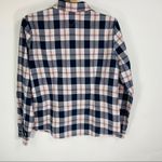 Tommy Hilfiger Navy Blue Pink Plaid Shirt Sz L Photo 5