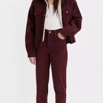 Levi's New HIgh Waist Casual Mom Jeans Corduroy-Brown Womens Size W30 L 27 Photo 2