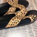Birdies  The Robin Leopard Cheetah Print Calf Hair Slide Sandals Size 8.5 Photo 4