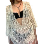 Women’s medium Swimsuits Lace Cover Up Romper Bathing Suit Mesh Coverup​ White Photo 0