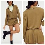 Free People fp beach lively romper new nwt button down tie Photo 1