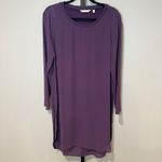 Soft Surroundings  Elegance Tunic Blouse Long Sleeve‎ Purple Plum Size Medium Photo 1
