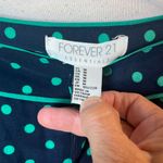 Forever 21 Navy green polka dot shorts silky Photo 3