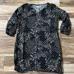 Old Navy  black patterned slip on short dress Photo 1