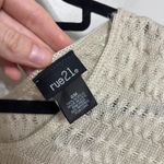 Rue 21 NWT Boho Beachy Open Knit Fringe Poncho in Neutral Tan - Size S/M Photo 2