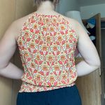 Floral Halter Top Red Size M Photo 1