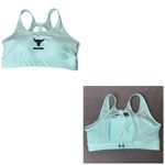 Under Armour  Bra Womens XS Aqua Blue Project Rock Sportlette Removeable Padded Photo 1