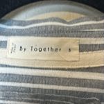By Together Linen Striped Lagenlook Boho Boxy Button Down Shirt Top Size Small Photo 3