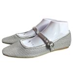 Dolce Vita Rodni Mesh Mary Jane Flats Silver Balletcore Fairy Luxury Career 9.5 Photo 1