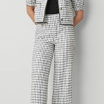 Ann Taylor The Wide-leg Ankle Pant In Tweed  Photo 0