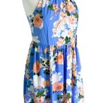 Vince Camuto Floral Print Fit & Flare Dress Blue Size 6 NWT Photo 5