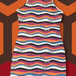 Zumiez NWOT LIMITED EDITION Hot Lava Wavy Print Body Con Mini Dress Photo 0