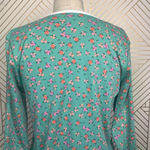Anthropologie Roberta Roller Rabbit Blooms Pajama Top Tee Henley Floral Green Size US Small‎ Photo 8