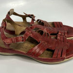 Ecco ‎ red leather sandals size 36 Photo 0