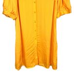 Young Fabulous and Broke Butter Yellow Viscose Button Down Aline Shift Dress Large Photo 4