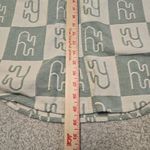 YAITTE Miami Italian Cotton Flannel Button Up Shirt Green White Checkered Sz XS Photo 8