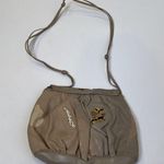 Sharif Crossbody Purse Snap Closure Tassel Leather Snakeskin EUC Gray Beige Photo 6