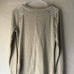 Miss Me Long Sleeve Top Crochet Detail Button Henley S Bling Y2k Western Grunge Photo 6