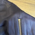 Givenchy  Designer Black Pencil Skirt Sexy Sleek Runway Flawed Size 38 Gold Zip Photo 9