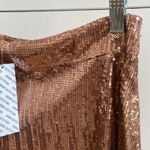 Urban Outfitters long copper sequined skirt NWT Medium Photo 1