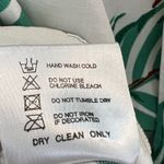 Tropical dress women's M palm leaf print ruffle short sleeve high low midi beach Green Size M Photo 9