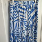 Lilly Pulitzer Classic Nola Print Maxi Long Skirt in Blue Yacht Sea W1785 Sz Med Photo 3