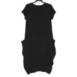 Beach Vibe Black Flowy Loose Midi Dress Size Medium Photo 4