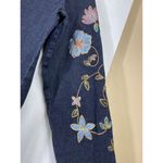 Vtg Maggie‎ Sweet Jean Blazer Jacket Women M Black Floral Embroidered Sequin Art Size M Photo 7