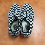 Vans  Black and White Checkerboard Slip-Ons Photo 2