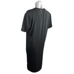 Adidas 3 Stripes Women's Black Short Sleeve Crew Neck Midi Shift Dress Size S Photo 2