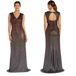 R & M Richards NWT  9116 Ombre Long Formal Dress IN BRONZE Photo 1