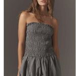Anthropologie By Strapless Smocked Mini Dress Size M Photo 4