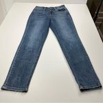 Judy Blue  Boyfriend Fit Bleach Splash Blue Denim Jean Womens Size 5 / 27 Stretch Photo 0