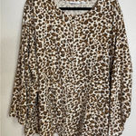 Denim Co Womens 3X Leopard‎ Animal Print Pearl Snap Top Cardigan Preppy Career Size undefined Photo 0