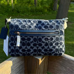 Coach Soft Tabby Shoulder Bag in Signature Denim with straps NEW with tags Photo 4