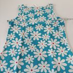 Lulu B Blue Daisy Day Sleeveless Stretch Shift Resort Dress Size LARGE Photo 5