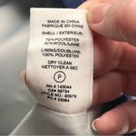 Avec Les Filles  Stripe Double Breasted Peacoat Blue Grey Gray Jacket Medium NWOT Photo 2