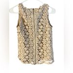 Catherine Malandrino Coldwater Creek Beige Lace Sleeveless Top Photo 1