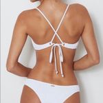 White Fox Boutique White Fox White Ruched Zulu Bikini (Size M) Photo 6