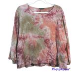 For Cynthia  Linen Blend Women's Linen Tie Dye Top Boho Neutral  Size S Photo 0