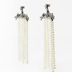 ZARA  waterfall earrings with rhinestone and pearls NWT❗️ Photo 2