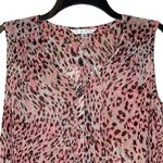 CAbi  Beguila Animal Print Sleeveless Tunic Tank Top Front Button Small‎ Women Photo 1