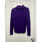 Ralph Lauren Lauren Women’s Purple Long Sleeve 100% Cotton Sweater Size Large Photo 4