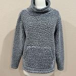 Eddie Bauer Grey Sherpa Cowl Neck Pullover Medium Photo 1