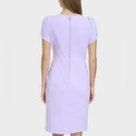 Marc New York  Womens Short Sleeve Midi Sheath Dress Opal Purple 16 16P NWOT Photo 1