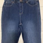 Soft Surroundings 14 Blue Dark Wash Flare Bell Bottom Denim Stretch Jeans (J21) Photo 1