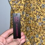No Boundaries  Hi-Low Sundress Ruffle Hem Ditsy Floral Print Gold Juniors XXL 19 Photo 8