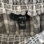 Very J Gingham Tassel Off Shoulder Blouse Photo 6